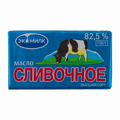 Масло сливочное "Эко Милк" Вологодское  82,5% 450гр