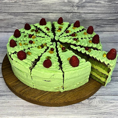 Торт Фисташка-Малина 1шт 1,05 кг